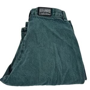 Roughrider by Circle T Jeans Womens 7 / 8 (28x34 ACTUAL) Teal Denim‎ Vintage USA